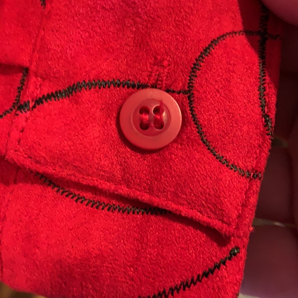 Sag Harbor Large Red Button Down Blouse Euc - image 5